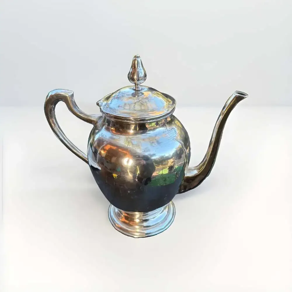 Mid-Century Peruvian .925 Sterling Silver Teapot Juarez,Lima 930g/29.90Troy Oz
